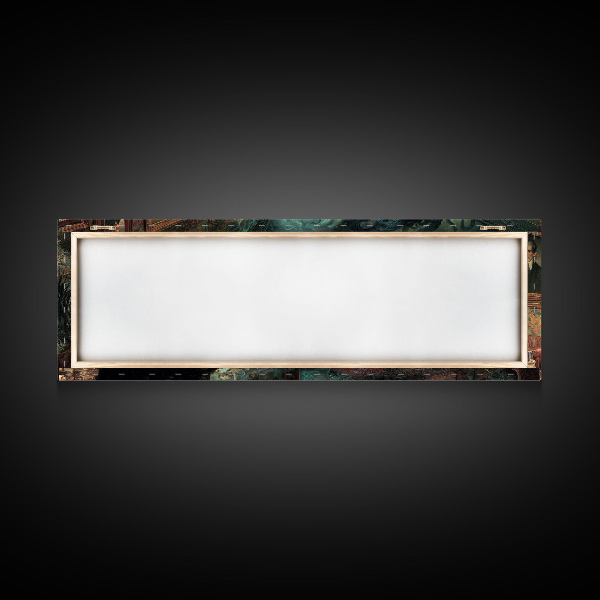 The Thirteenth Door Of Arkham House, Extra Wide Wall Art, Cosmic Horror Wall Art, Framed Canvas Print, Halloween Wall Decor, Halloween Decor