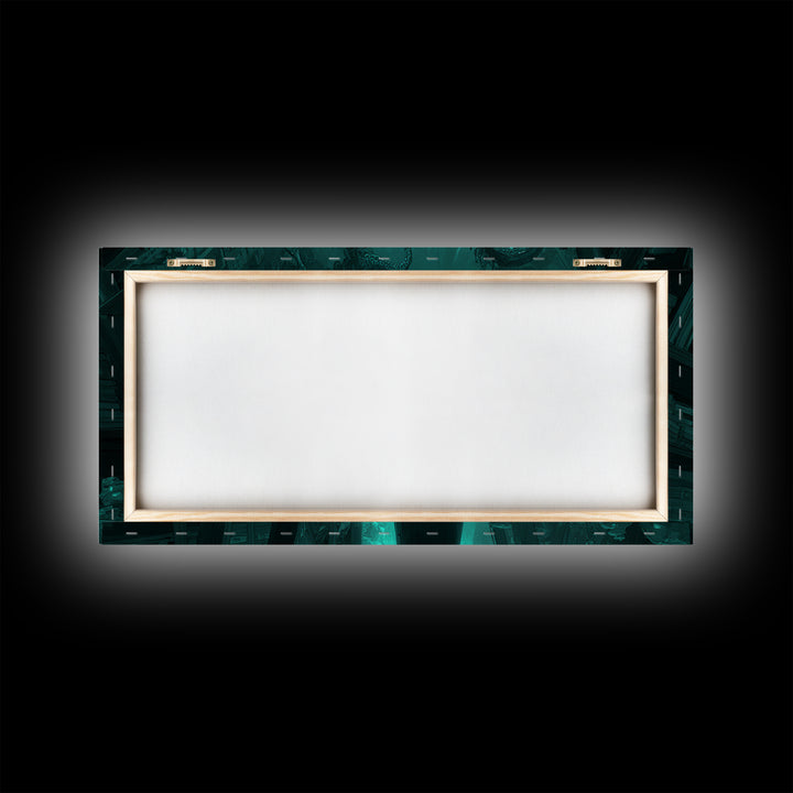 The Archivist Of Dreaming Bones, Wide Panoramic Art, Gothic Horror Wall Art, Framed Canvas Print, Halloween Wall Decor, Gothic Home Decor