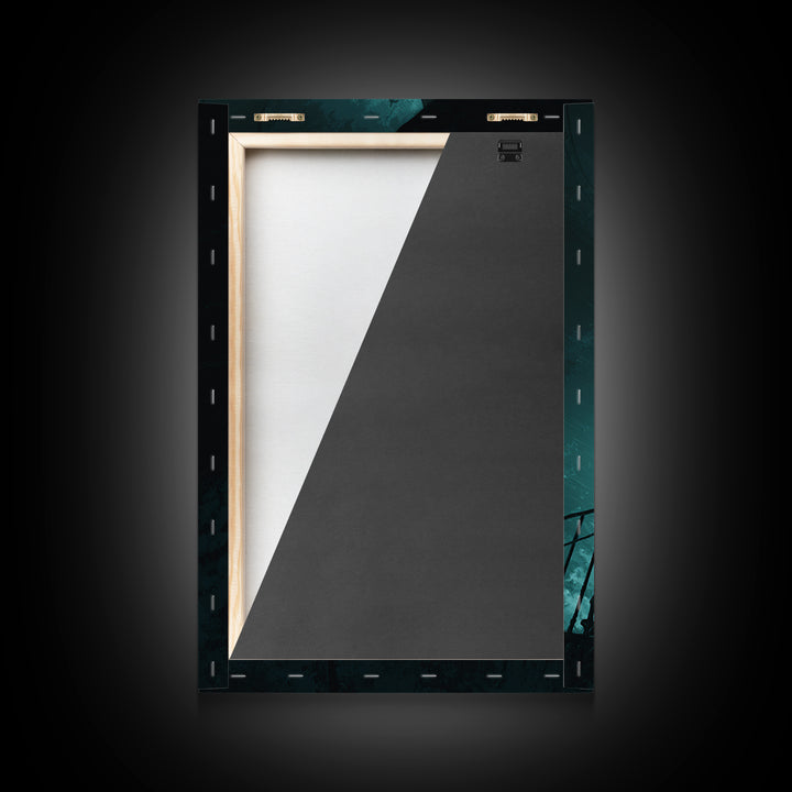 The Last Lighthouse Of Y’Ha-Nthlei, Vertical Wall Art, Macabre Wall Art, Framed Canvas Print, Halloween Wall Decor, Gothic Home Decor
