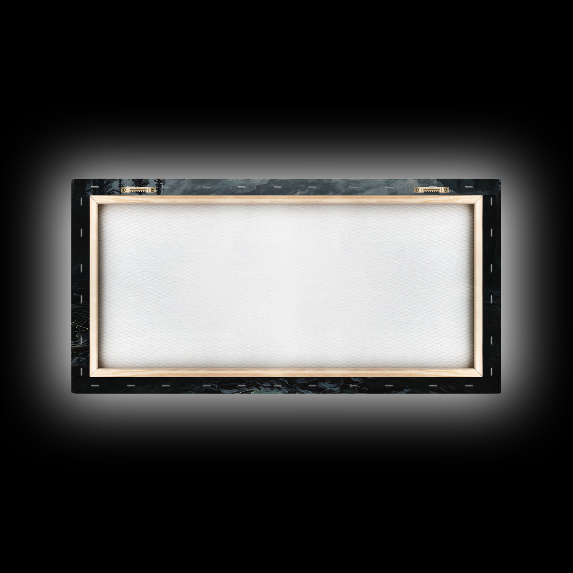 The Mirror Lake Of Lost Constellations, Wide Panoramic Art, Macabre Wall Art, Canvas Print, Halloween Wall Decor, Gothic Home Decor