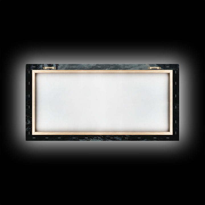 The Mirror Lake Of Lost Constellations, Wide Panoramic Art, Macabre Wall Art, Canvas Print, Halloween Wall Decor, Gothic Home Decor