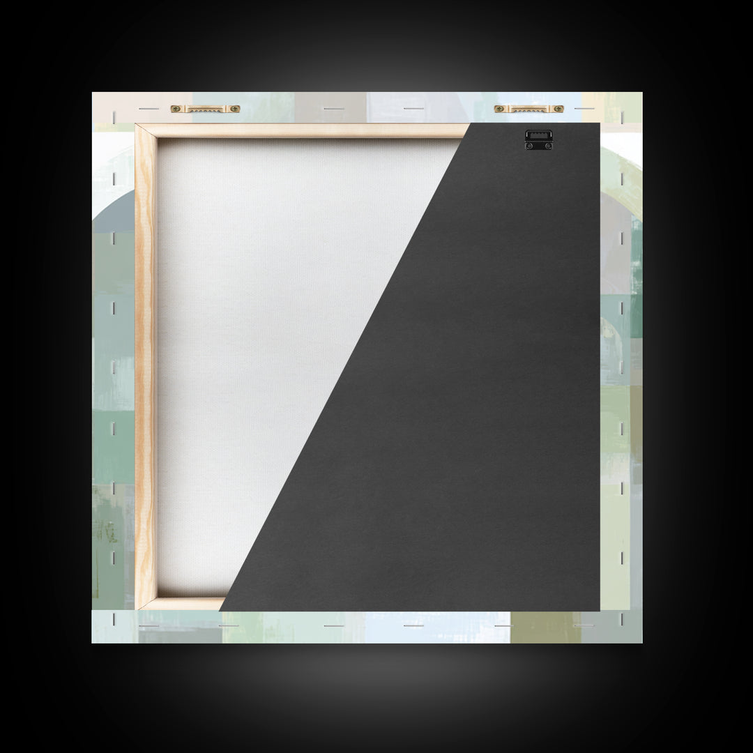 Light Scandinavian Abstract Arches Canvas Print, Dental Office Art, Dental Art, Office Decor, Fine Art, Calm, Dental Gift, DOA-1x1-17