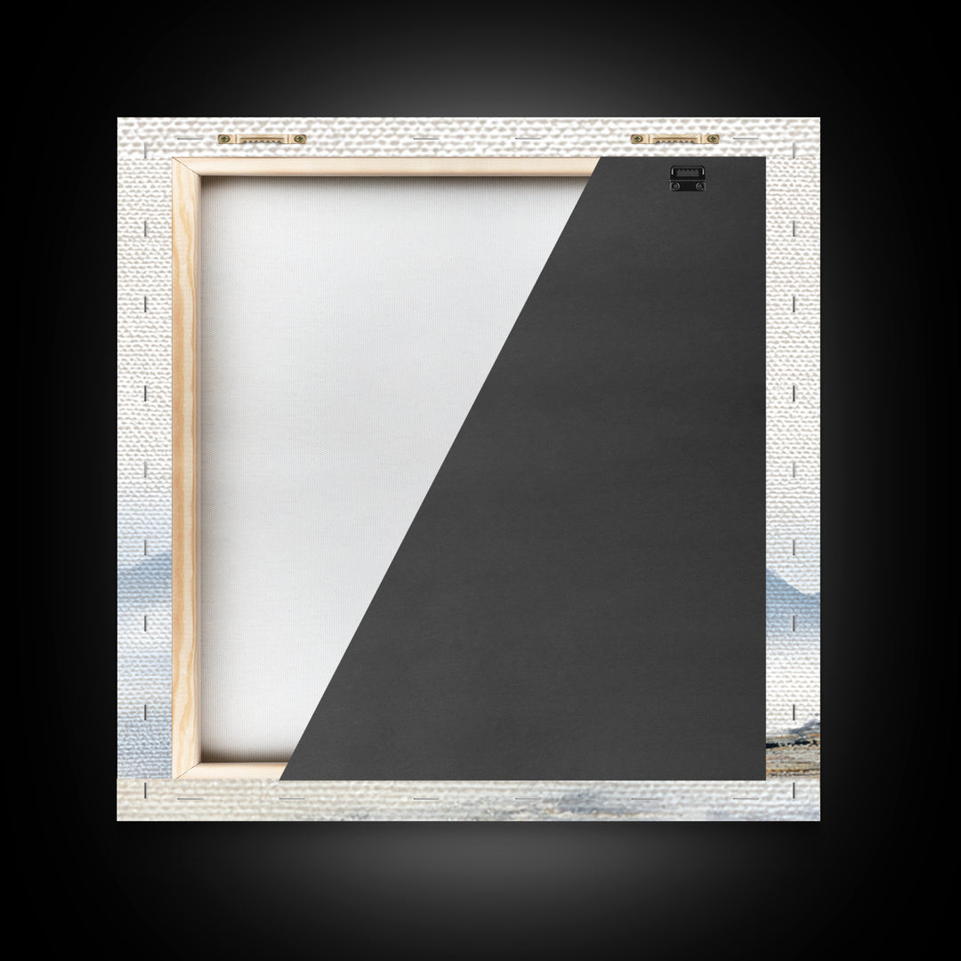 Gentle Mountain Landscape Framed Canvas Print, Dental Office Art, Unique Wall Art, Office Decor, Calm, Dental Assistant, DOA-1x1-28