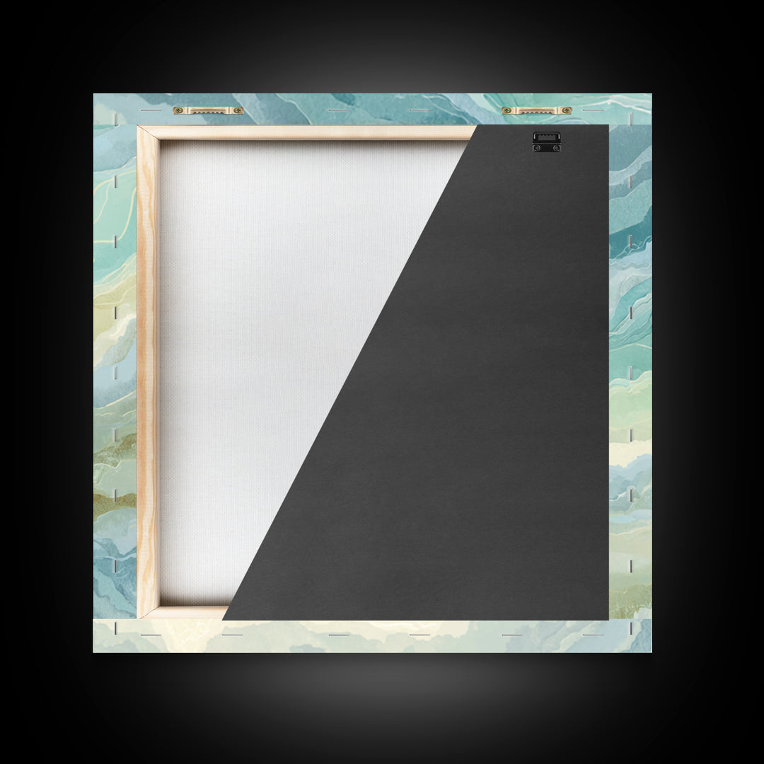 Abstract Water Ripple Pattern Framed Canvas Print, Dental Office Art, Medical Decor, Office Decor, Fine Art, Calm, Home Decor, DOA-1x1-37