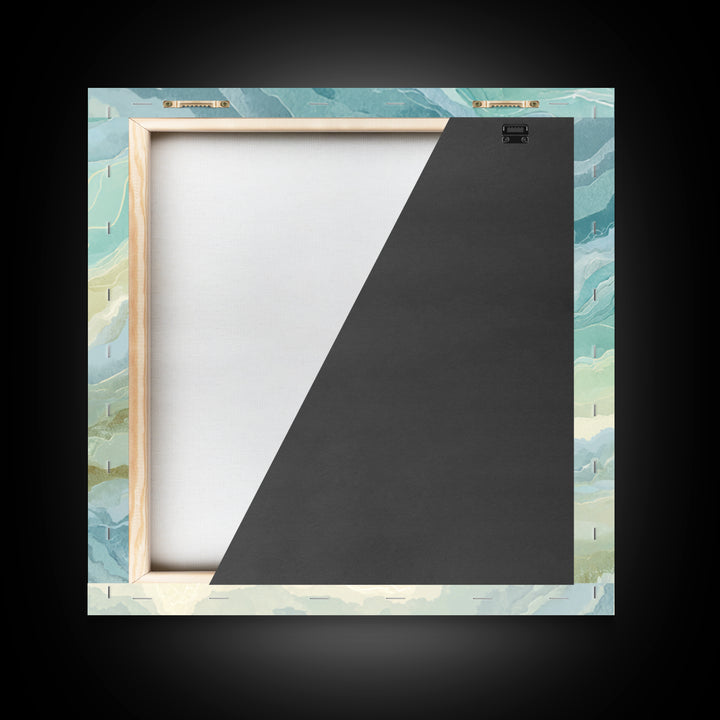 Abstract Water Ripple Pattern Framed Canvas Print, Dental Office Art, Medical Decor, Office Decor, Fine Art, Calm, Home Decor, DOA-1x1-37
