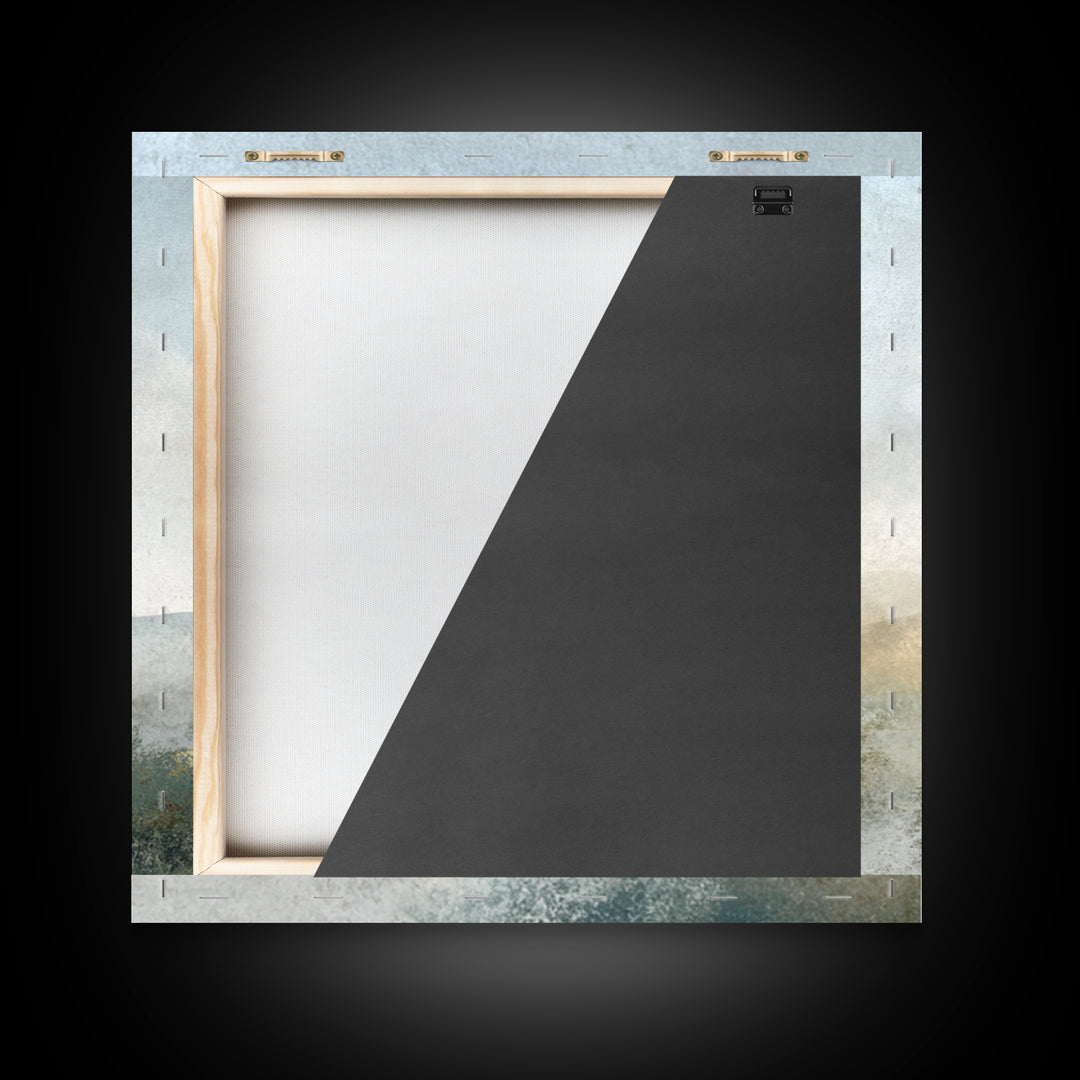 Soft Gradient Sunrise Framed Canvas Print, Dental Office Art, Motivational Poster, Office Decor, Fine Art, Calm, Dentistry Art, DOA-1x1-44