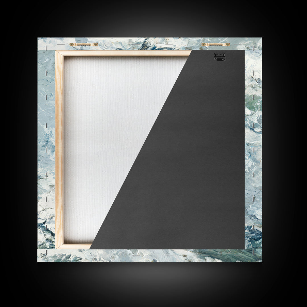 Clean Marble Texture Framed Canvas Print, Dental Office Art, Wall Art, Office Decor, Fine Art, Calm, Dental Office Decor, DOA-1x1-48
