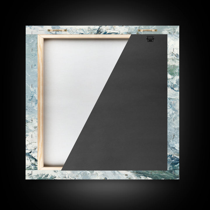 Clean Marble Texture Framed Canvas Print, Dental Office Art, Wall Art, Office Decor, Fine Art, Calm, Dental Office Decor, DOA-1x1-48