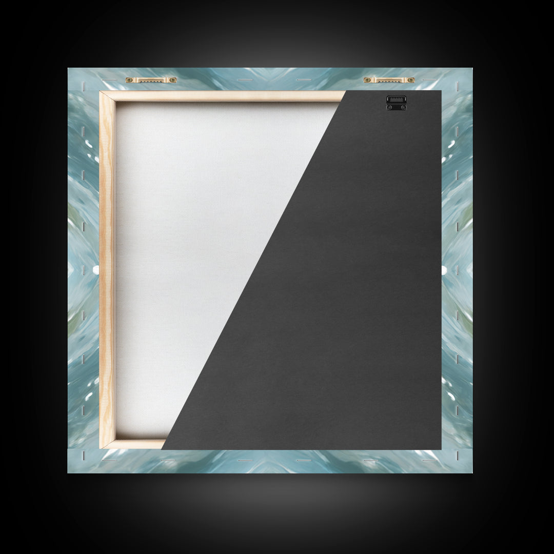 Abstract Water Ripple Pattern Framed Canvas Print, Dental Office Art, Medical Decor, Office Decor, Fine Art, Calm, Home Decor, DOA-1x1-61