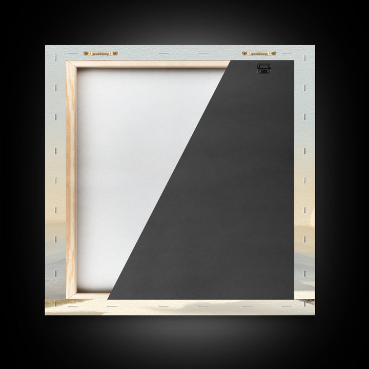 Soft Gradient Sunrise Framed Canvas Print, Dental Office Art, Tooth Art, Office Decor, Calm, Modern Decor, Fine Art Print, DOA-1x1-68