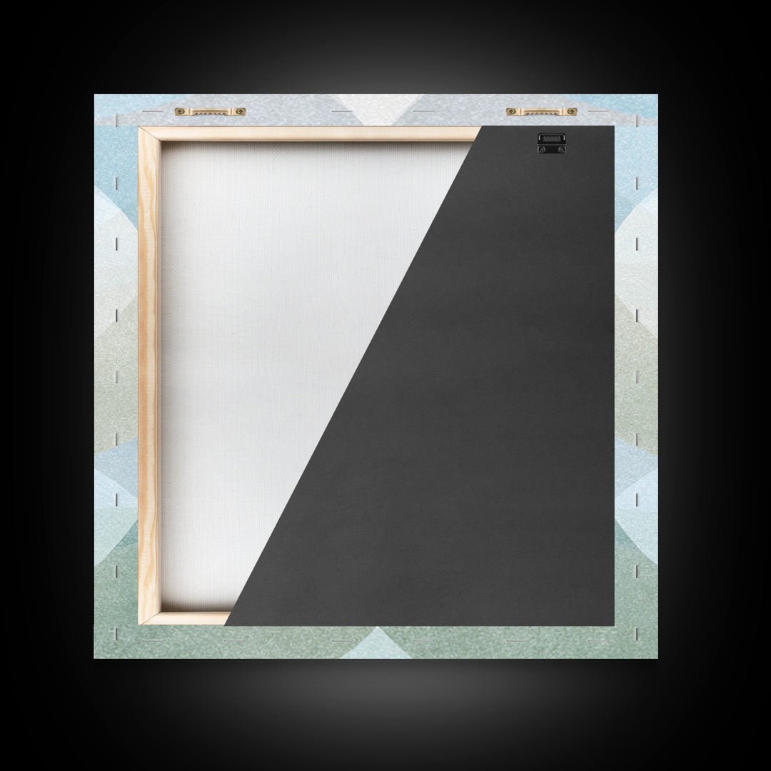 Clean Geometric Art Framed Canvas Print, Dental Office Art, Minimalist Wall Art, Office Decor, Fine Art, Calm, Dental Decor, DOA-1x1-8