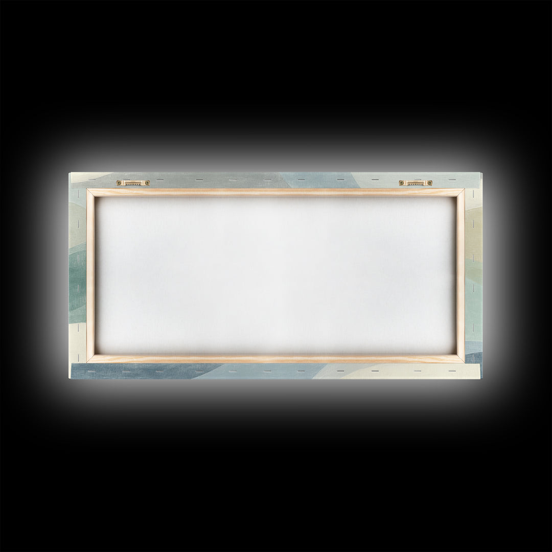 Minimal Smile Curve Abstract Framed Canvas Print, Dental Office Art, Contemporary Art, Office Decor, Abstract Art, Calm, DOA-2x1-97