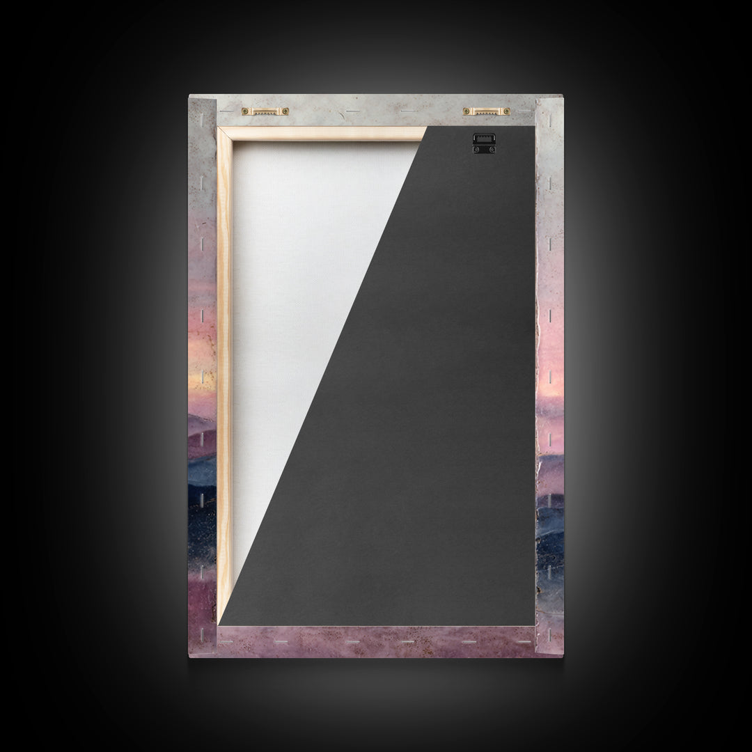 Soft Gradient Sunrise Framed Canvas Print, Dental Office Art, Dental Assistant, Office Decor, Fine Art, Calm, Gallery Decor, DOA-2x3-100