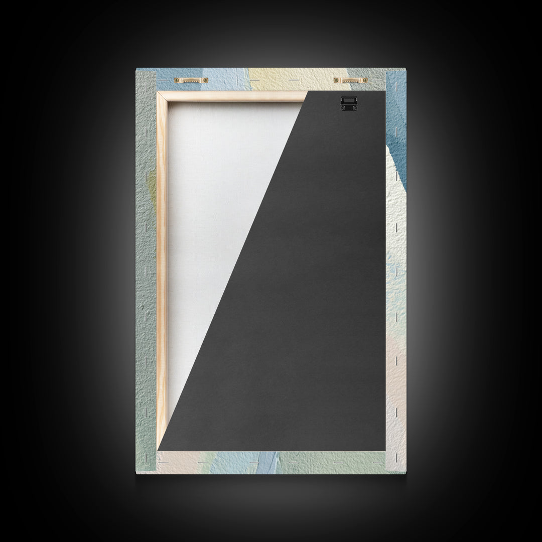 Minimal Smile Curve Abstract Framed Canvas Print, Dental Office Art, Neutral Decor, Office Decor, Abstract Art, Calm, DOA-2x3-13