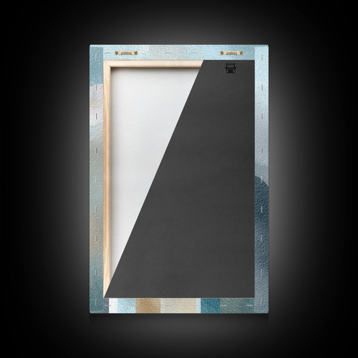 Light Scandinavian Abstract Arches Framed Canvas Print, Dental Office Art, Home Decor, Office Decor, Fine Art, Calm, DOA-2x3-25