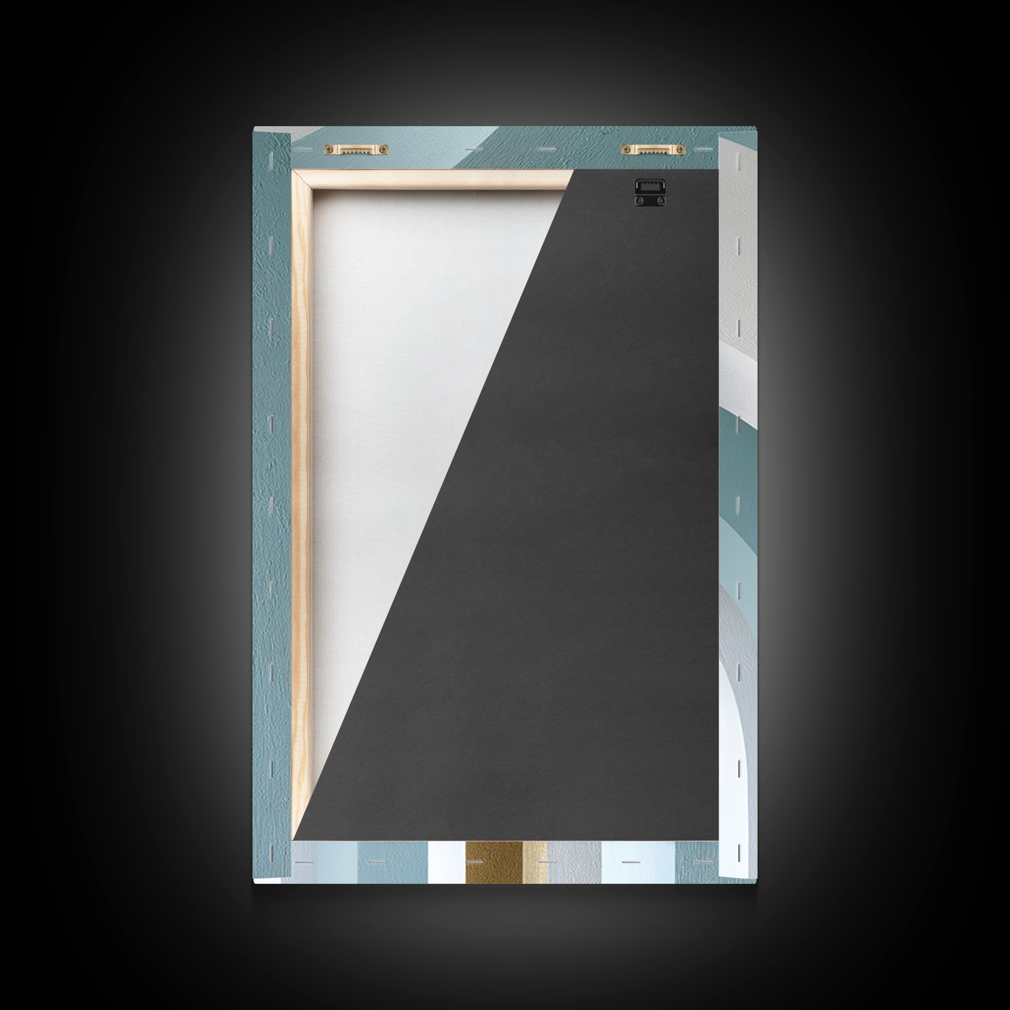 Light Scandinavian Abstract Arches Framed Canvas Print, Dental Office Art, Textured Painting, Office Decor, Abstract Art, Calm, DOA-2x3-73