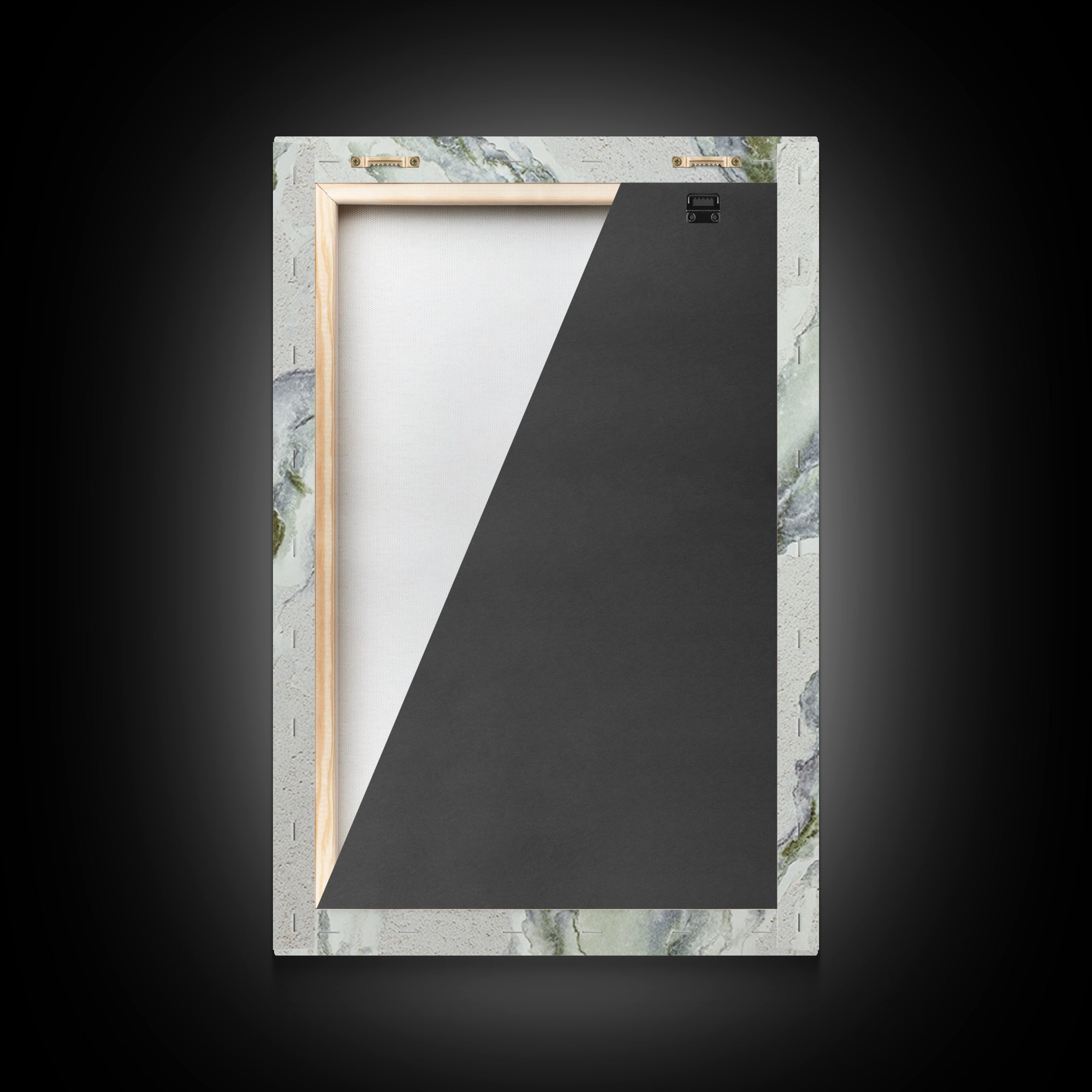 Clean Marble Texture Framed Canvas Print, Dental Office Art, Office Decor, Oil Painting, Calm, Dental Hygiene, DOA-2x3-8