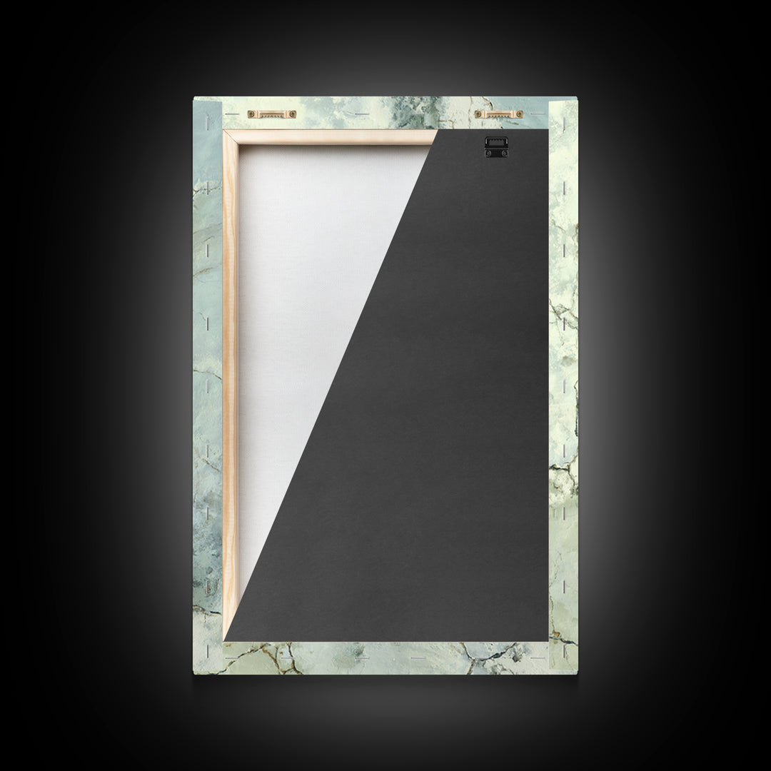 Clean Marble Texture Framed Canvas Print, Dental Office Art, Dental Gift, Office Decor, Watercolor Art, Calm, DOA-2x3-80