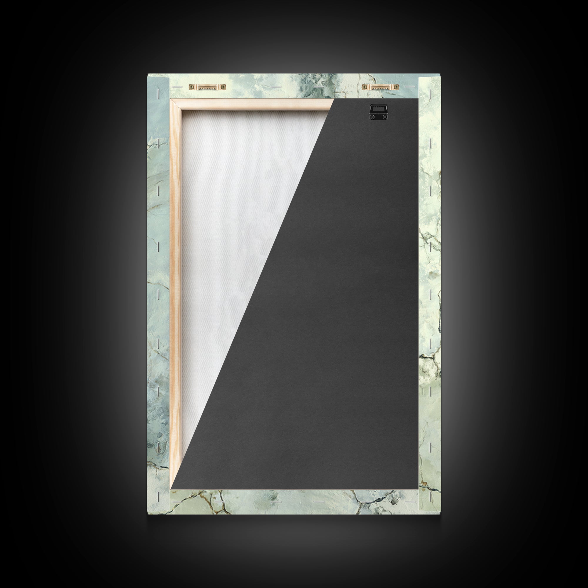 Clean Marble Texture Framed Canvas Print, Dental Office Art, Dental Gift, Office Decor, Watercolor Art, Calm, DOA-2x3-80
