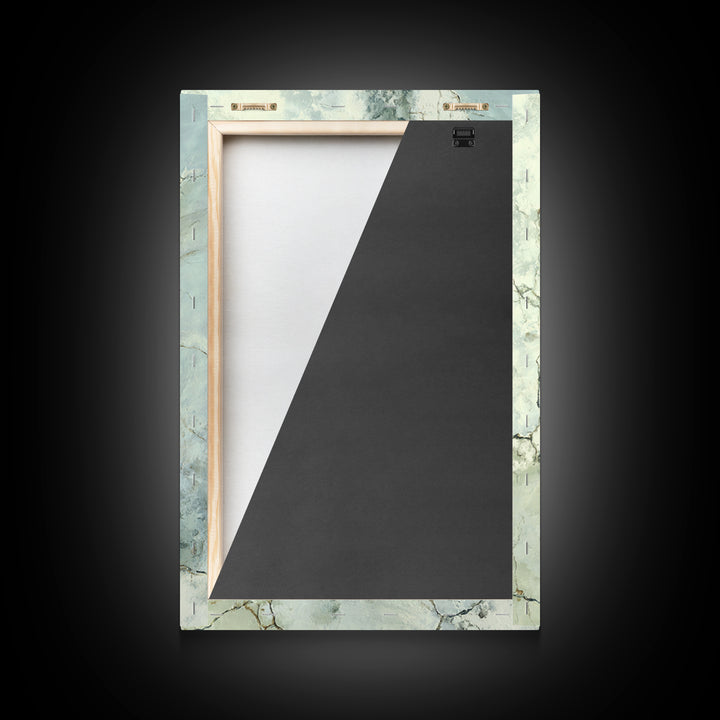 Clean Marble Texture Framed Canvas Print, Dental Office Art, Dental Gift, Office Decor, Watercolor Art, Calm, DOA-2x3-80