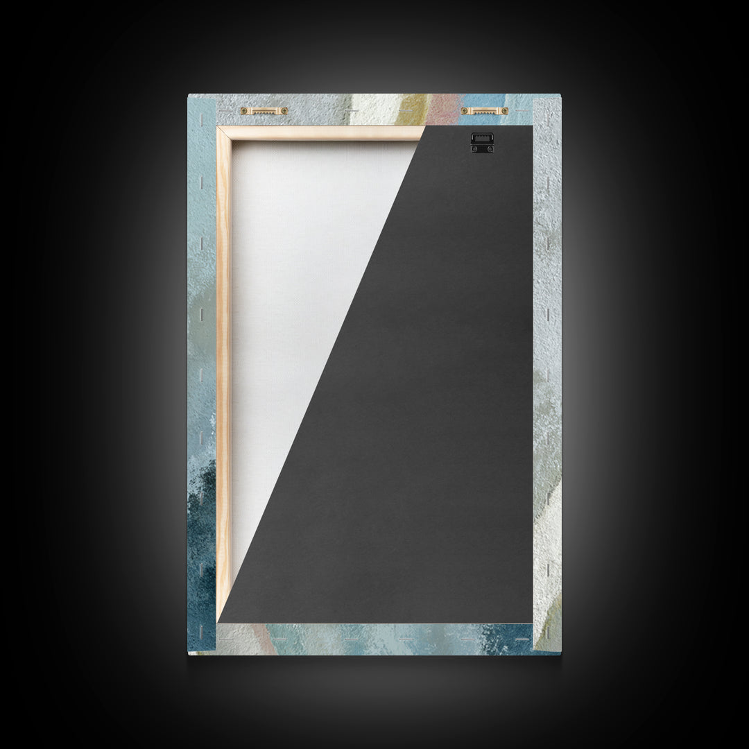 Minimal Smile Curve Abstract Framed Canvas Print, Dental Office Art, Contemporary Art, Office Decor, Calm, Dental Wall Art, DOA-2x3-85