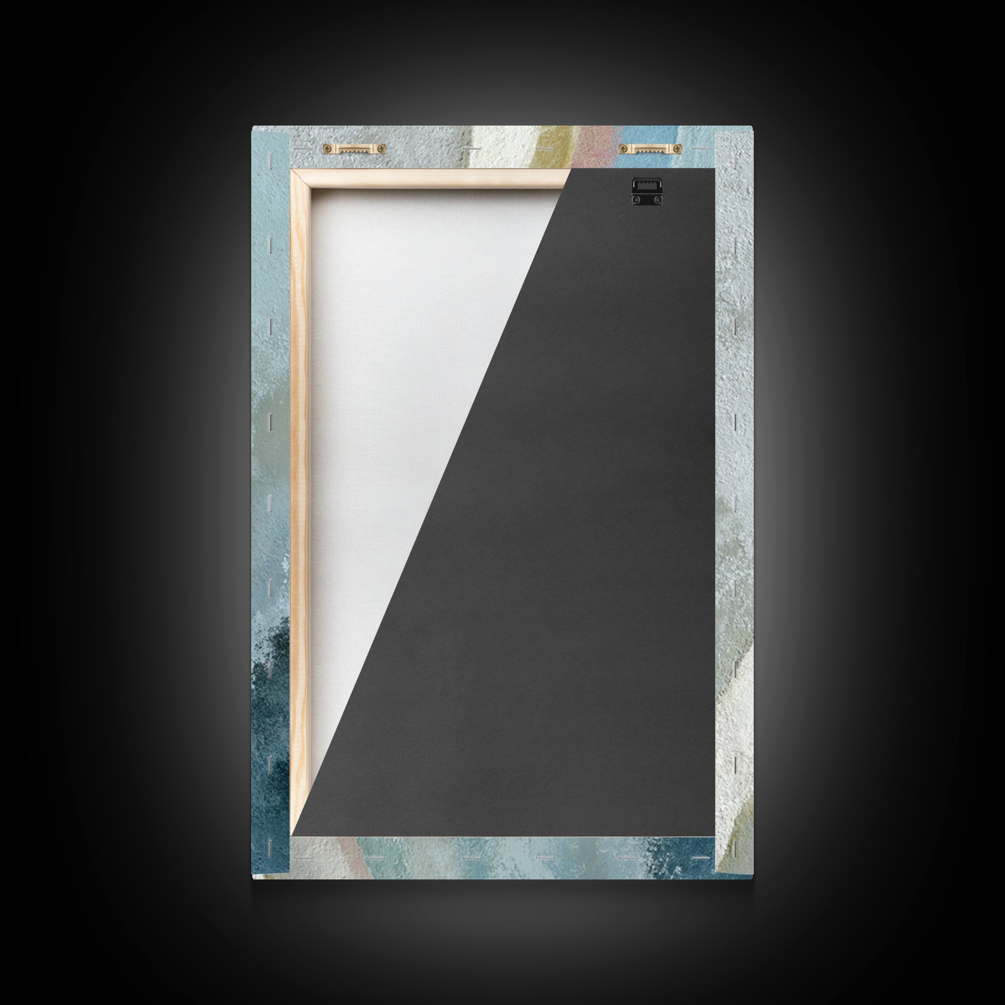 Minimal Smile Curve Abstract Framed Canvas Print, Dental Office Art, Contemporary Art, Office Decor, Calm, Dental Wall Art, DOA-2x3-85