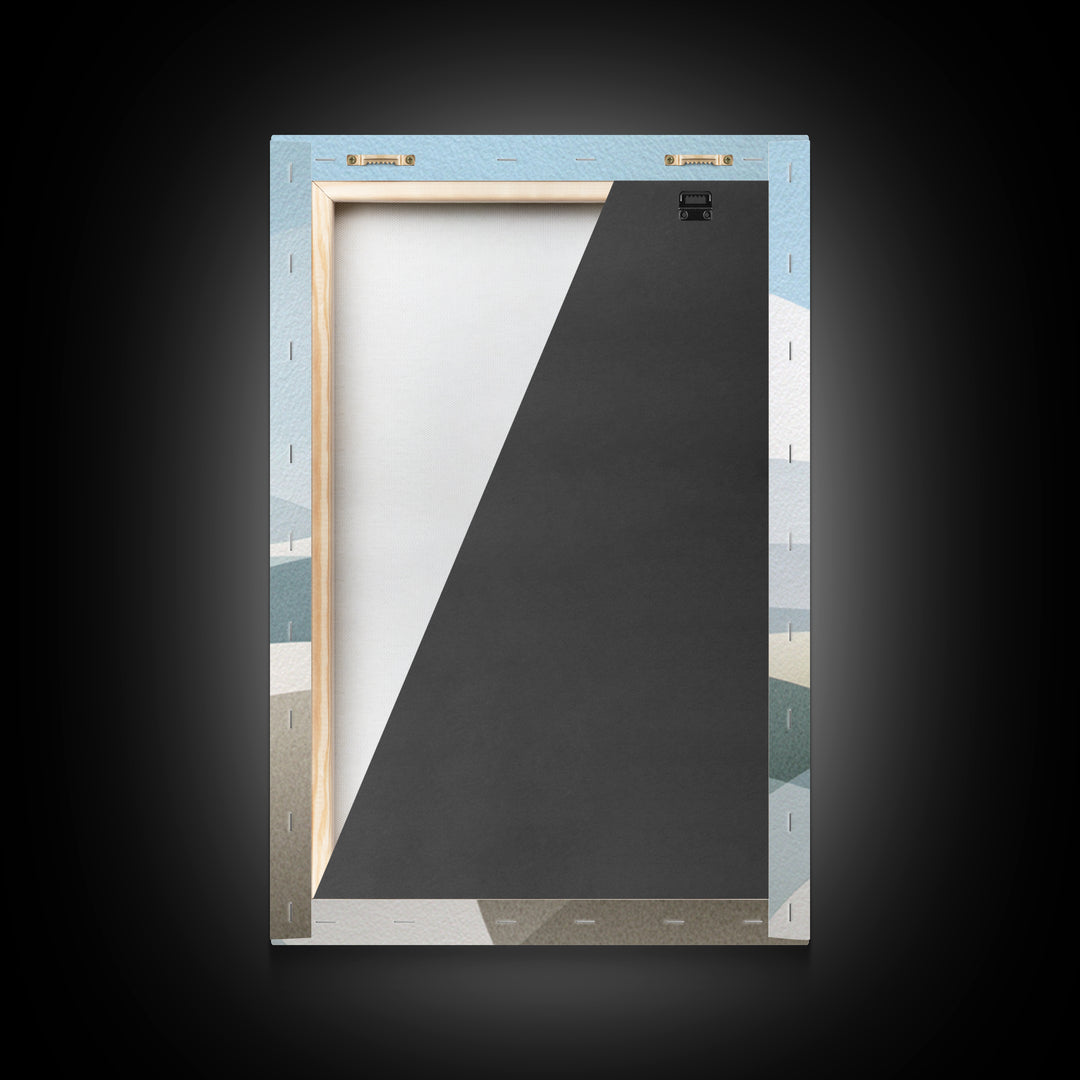 Clean Geometric Art Framed Canvas Print, Dental Office Art, Neutral Decor, Office Decor, Fine Art, Calm, Wall Art, Poster, DOA-2x3-88