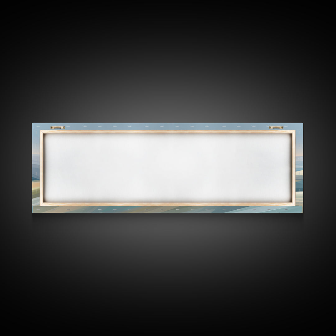 Soft Gradient Sunrise Framed Canvas Print, Dental Office Art, Tooth Art, Office Decor, Calm, Modern Decor, Fine Art Print, DOA-3x1-12