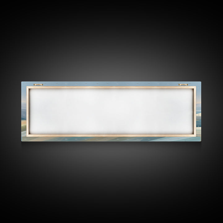 Soft Gradient Sunrise Framed Canvas Print, Dental Office Art, Tooth Art, Office Decor, Calm, Modern Decor, Fine Art Print, DOA-3x1-12