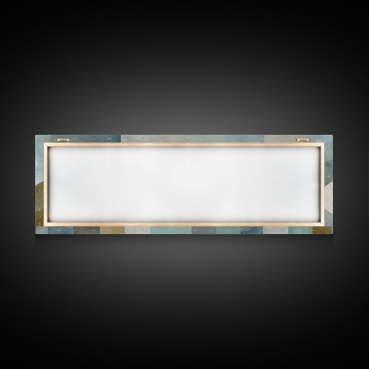 Light Scandinavian Abstract Arches Framed Canvas Print, Dental Office Art, Minimalist Wall Art, Office Decor, Abstract Art, DOA-3x1-57