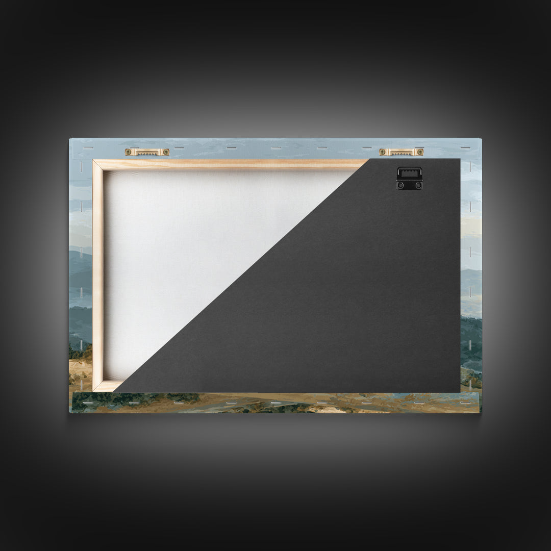 Gentle Mountain Landscape Canvas Print, Dental Office Art, Minimalist Decor, Office Decor, Oil Painting, Calm, DOA-3x2-32