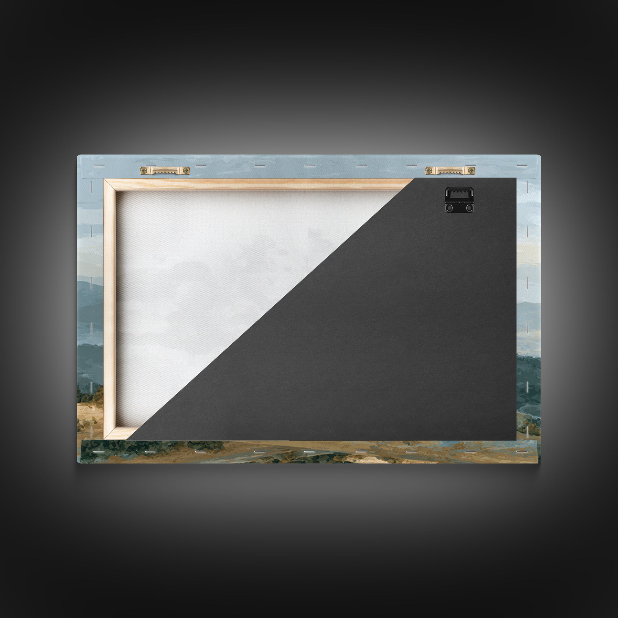 Gentle Mountain Landscape Canvas Print, Dental Office Art, Minimalist Decor, Office Decor, Oil Painting, Calm, DOA-3x2-32