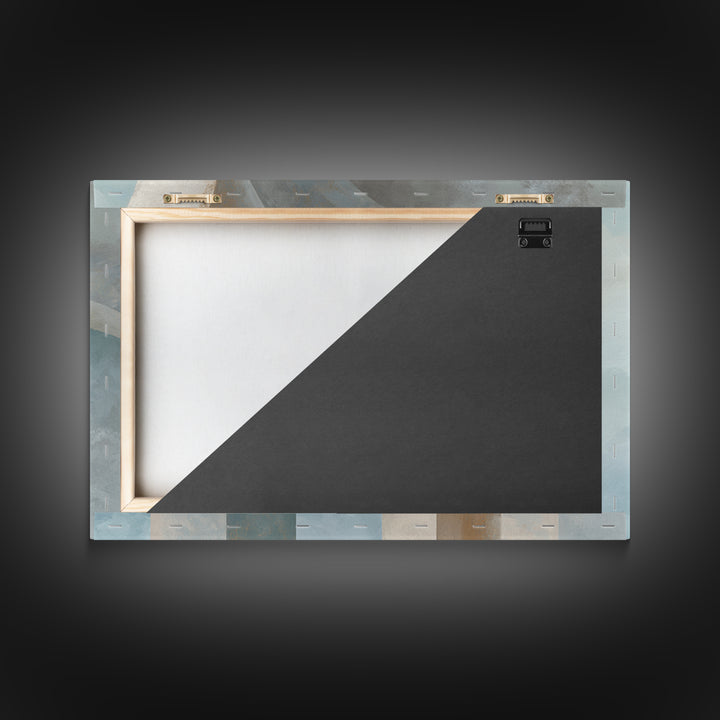 Light Scandinavian Abstract Arches Framed Canvas Print, Dental Office Art, Minimalist Wall Art, Office Decor, Fine Art, Calm, DOA-3x2-45