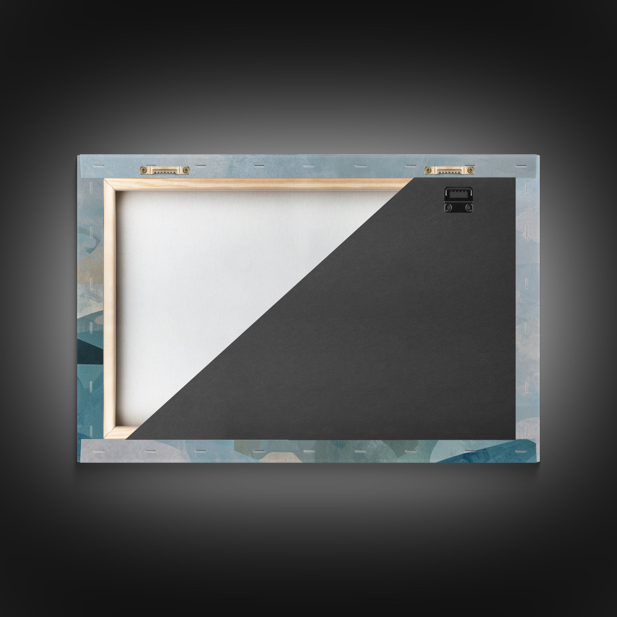 Clean Geometric Art Framed Canvas Print, Dental Office Art, Motivational Poster, Office Decor, Abstract Art, Calm, DOA-3x2-60