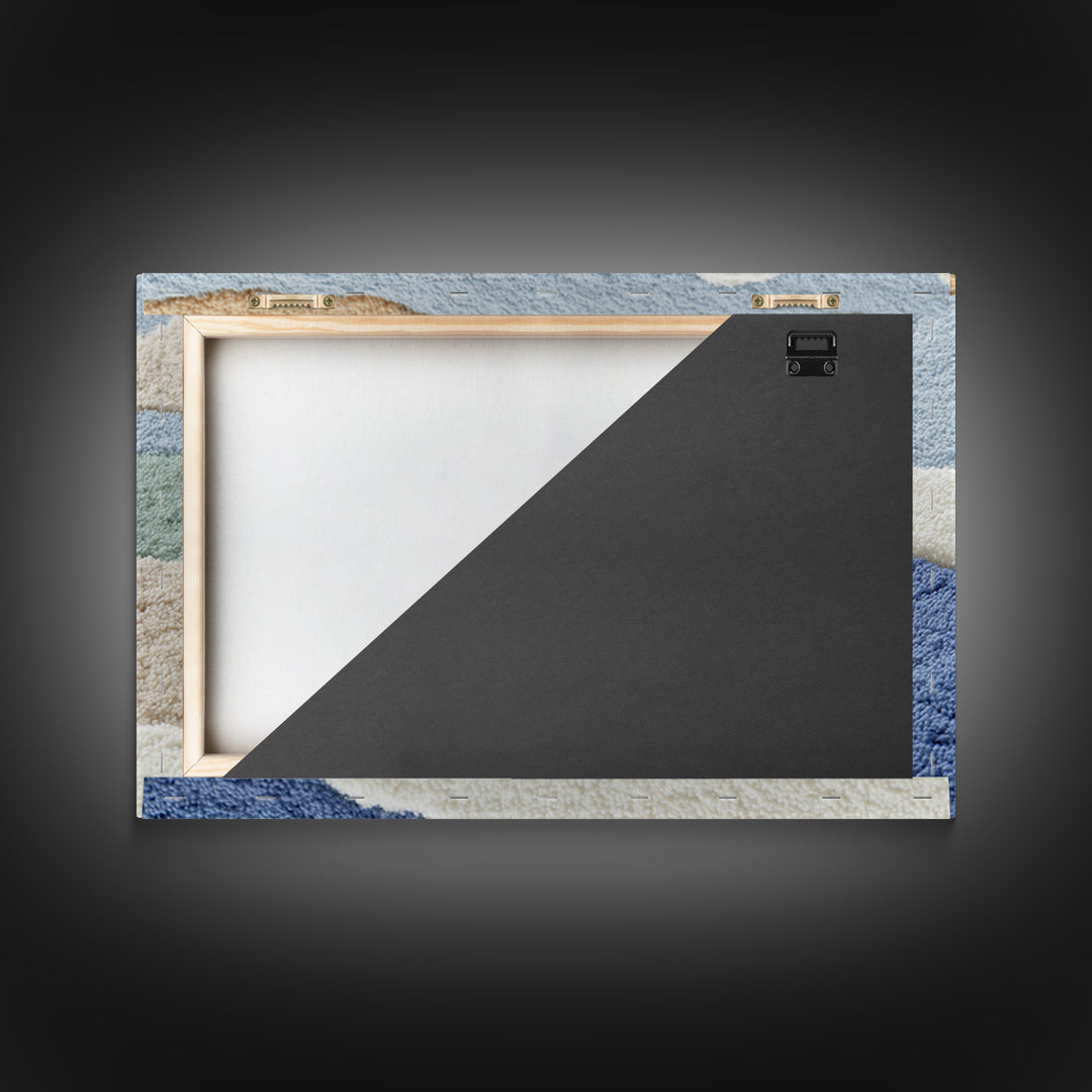 Playful Tooth Shaped Character Framed Canvas Print, Dental Office Art, Dental Wall Art, Office Decor, Abstract Art, Calm, DOA-3x2-82