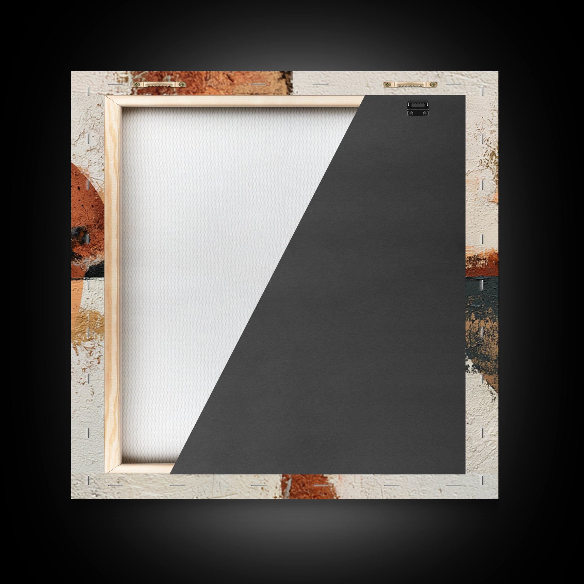 Abstract Composition in Appetite Friendly Warm Tones Canvas Print, Dining Room Art, Abstract Art, Dining Room Decor, Dining, DRA-1x1-28