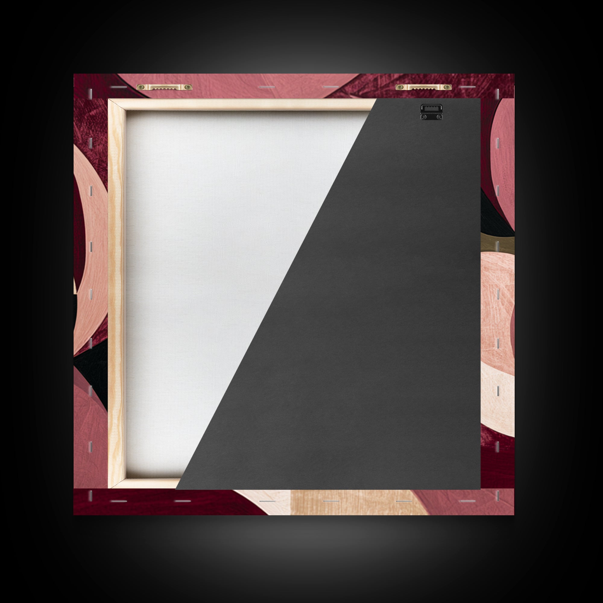 Abstract Red Wine Swirl Framed Canvas Print, Dining Room Art, Modern Wall Art, Dining Room Decor, Dining, Gallery Decor, DRA-1x1-42