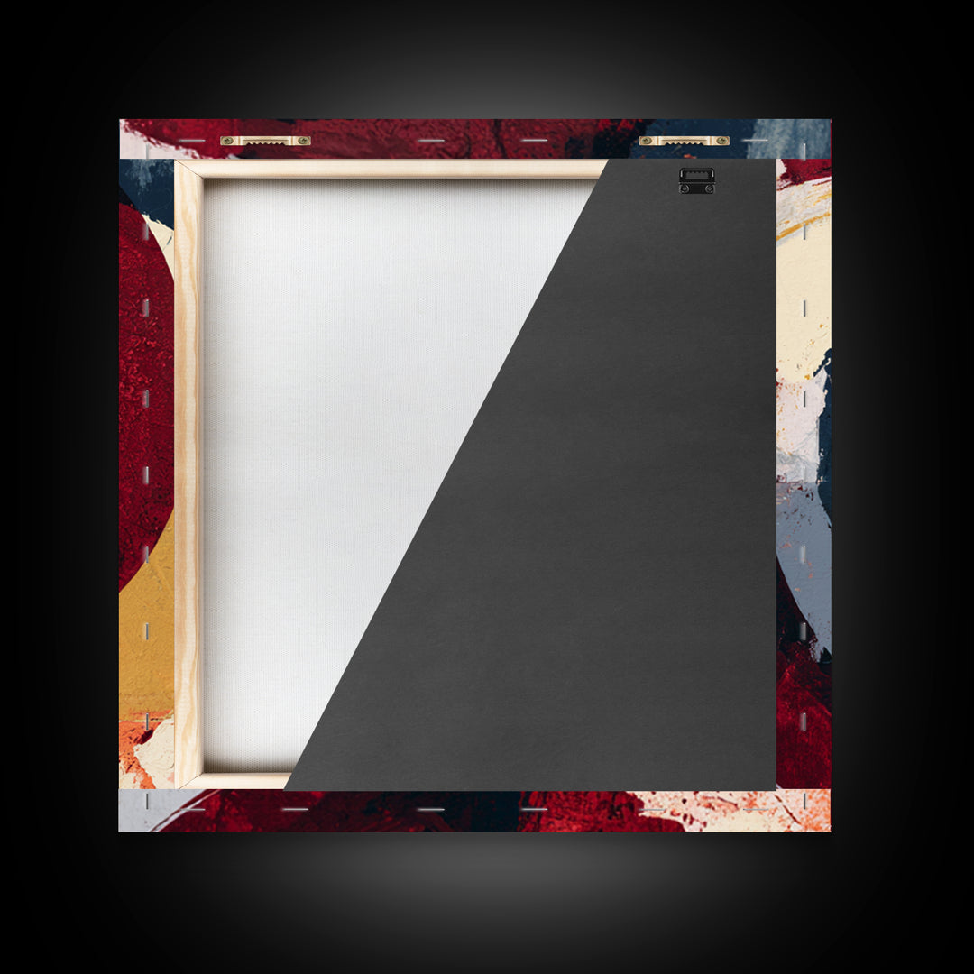 Abstract Red Wine Swirl Framed Canvas Print, Dining Room Art, Modern Wall Art, Dining Room Decor, Dining, Gallery Decor, DRA-1x1-66