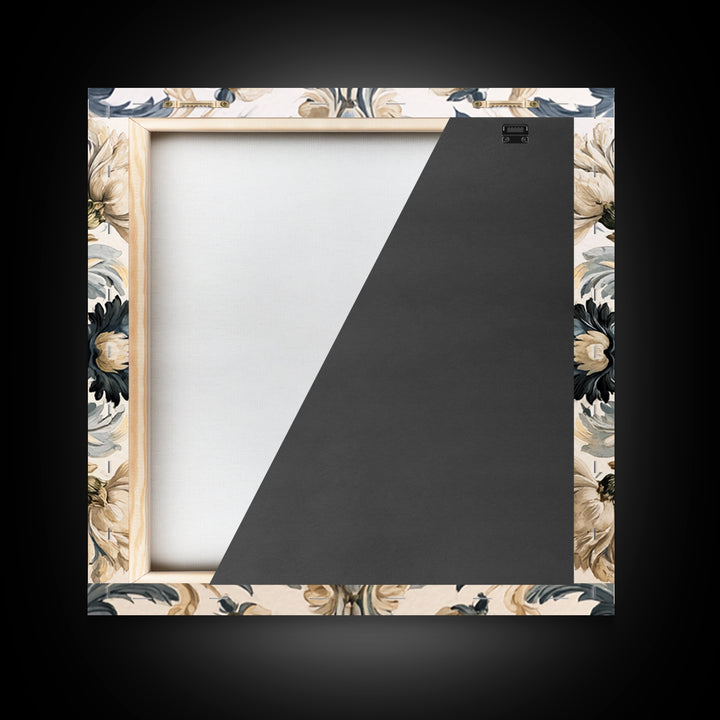 Classic Dutch Feast Arrangement Framed Canvas Print, Dining Room Art, Food Art, Dining Room Decor, Fine Art, Dining, DRA-1x1-67