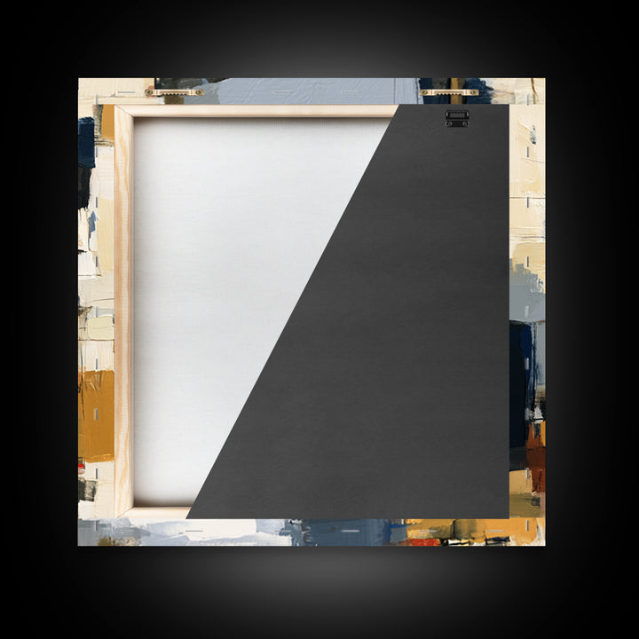 Distorted City Street Framed Canvas Print, Expressionist Art, Modern Decor, Living Room Decor, Fine Art, Expression, Wall Decor, EXP-1x1-1