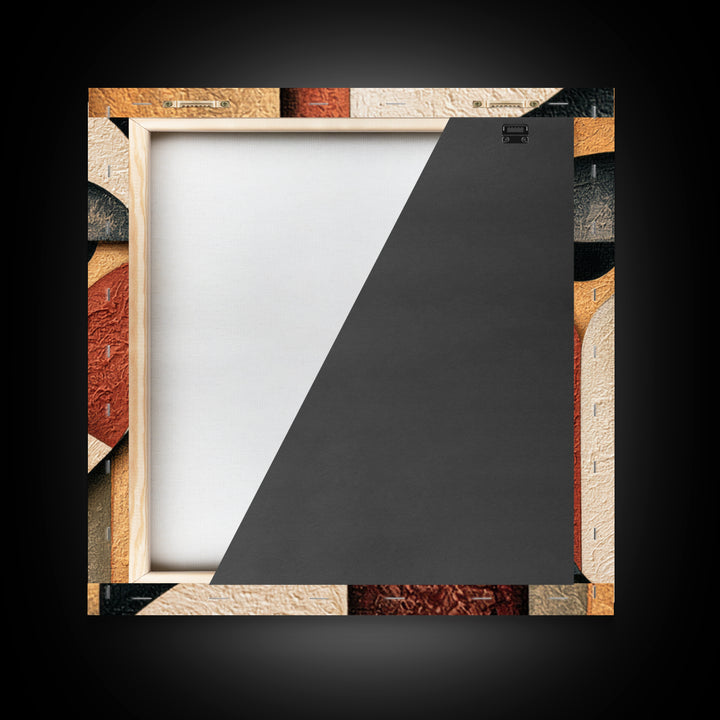 Abstract Face Split by Contrasting Emotions Canvas Print, Expressionist Art, Gallery Decor, Living Room Decor, Expression, EXP-1x1-59