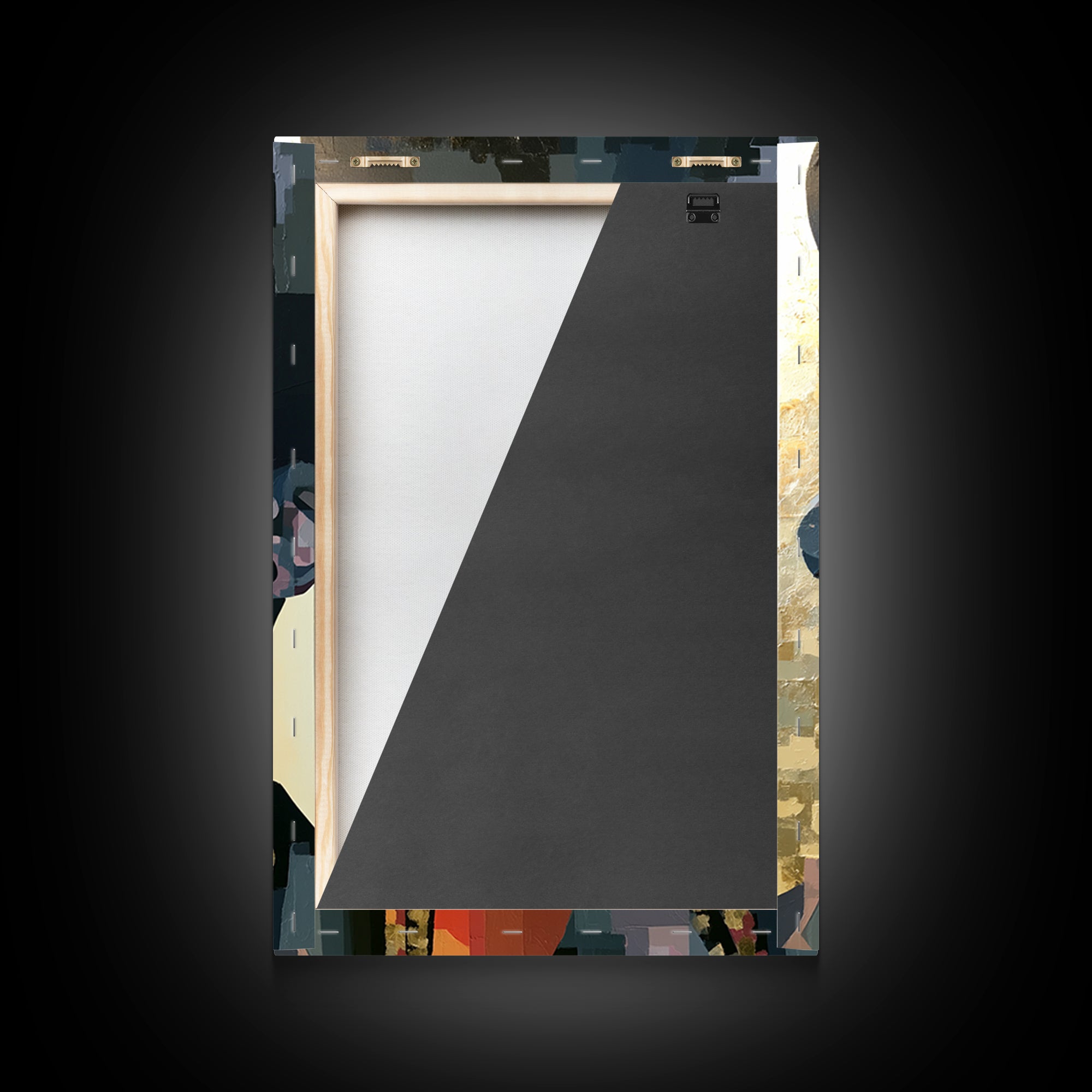 Portrait of a Singer Framed Canvas Print, Expressionist Art, Digital Prints, Living Room Decor, Oil Painting, Expression, EXP-2x3-100
