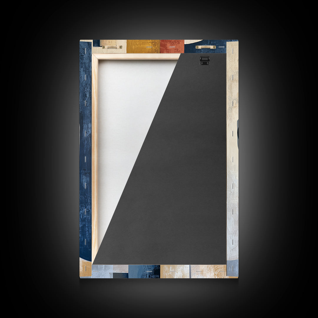 Abstract Face Split by Contrasting Emotions Canvas Print, Expressionist Art, Abstract Wall Art, Living Room Decor, Expression, EXP-2x3-67