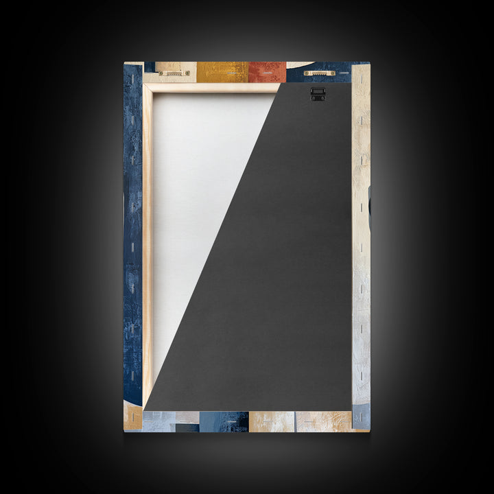 Abstract Face Split by Contrasting Emotions Canvas Print, Expressionist Art, Abstract Wall Art, Living Room Decor, Expression, EXP-2x3-67