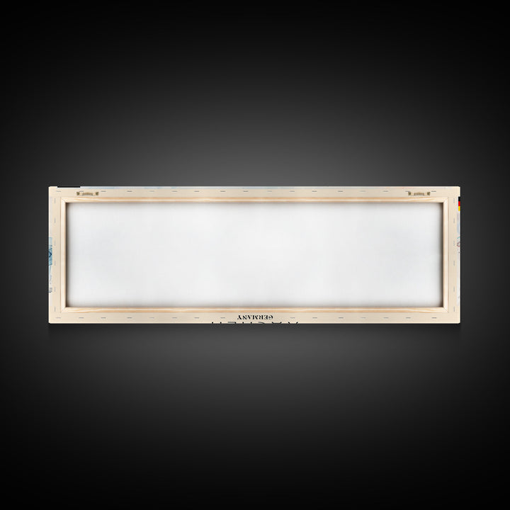 Aachen Germany  Panoramic Travel Poster, Framed Canvas Print or Metal Wall Art, Travel Art, Home Decor, Panoramic Painting, Midcentury Art