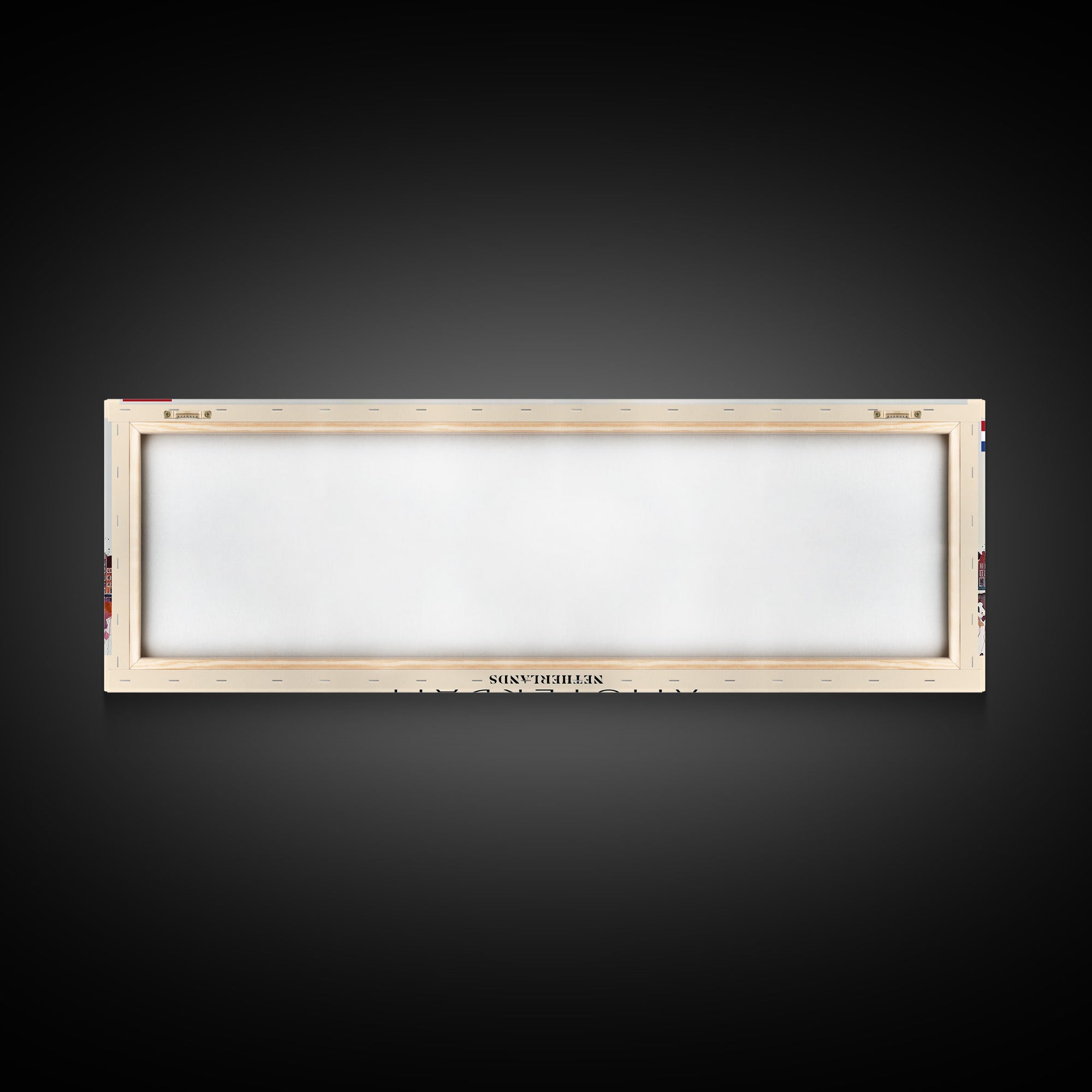 Amsterdam Netherlands Travel Art, City Art, Framed Canvas Print or Metal Wall Art, Europe Travel Poster, Panoramic Wall Art, Extra Wide Wall Art