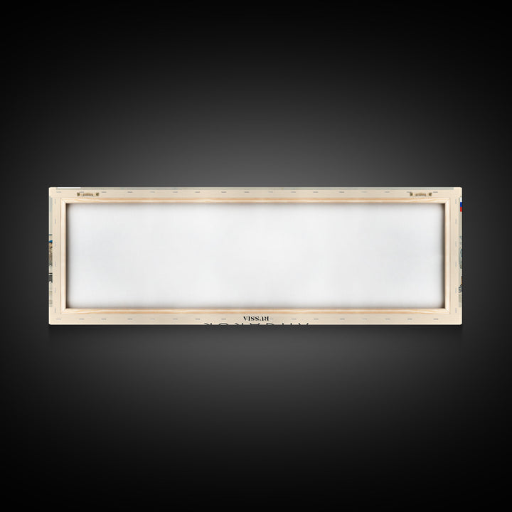 Angarsk Russia Panoramic Travel Poster, Framed Canvas Print or Metal Wall Art, Travel Art, Home Decor, Panoramic Painting, Midcentury Art