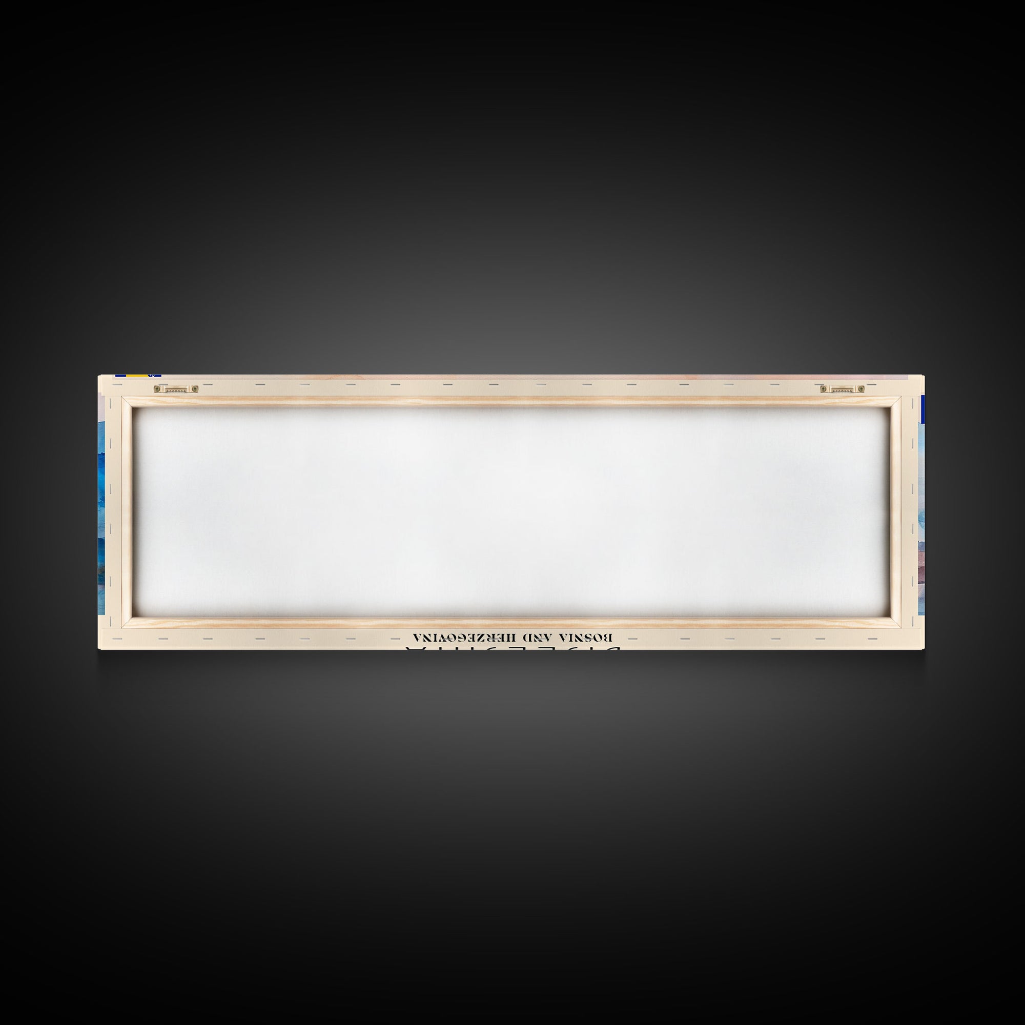 Bijeljina Bosnia Panoramic Travel Poster, Framed Canvas Print or Metal Wall Art, Travel Art, Home Decor, Panoramic Painting, Midcentury Art