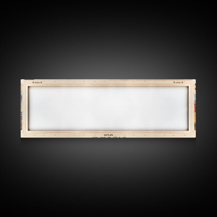 Bilbao Spain Wall Art, Panoramic Travel Poster, Panoramic Framed Canvas Print, City Wall Art, Wall Hanging Home Decor, Travel Art