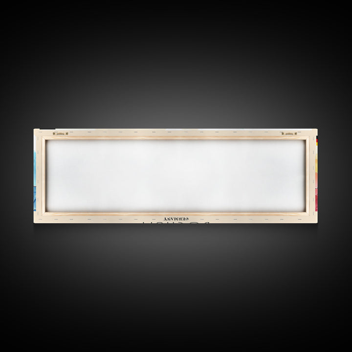 Bochum Germany Panoramic Travel Poster, Framed Canvas Print or Metal Wall Art, Travel Art, Home Decor, Panoramic Painting, Midcentury Art